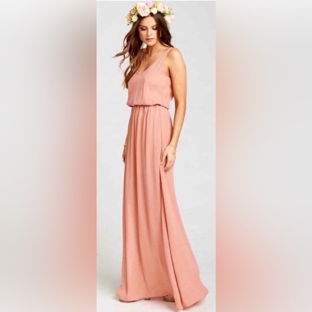 Show Me Your MuMu “Kendall” Maxi Dress in Rustic Mauve Crisp Size XXL